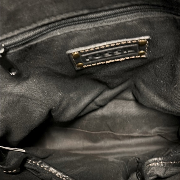 FOSSIL Black Pebbled Leather Backpack Shoulder Bag, ZB8975 main image 7